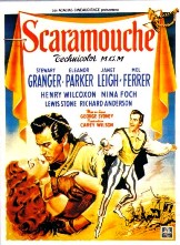 Stewart Granger, Janet Leigh, Eleanor Parker... Le marquis de Maynes, charg� de prot�ger Aline de Gravillac, tue en duel un �crivain r�volutionnaire, Marcus Brutus. Andr� Moreau jure de venger la mort de son ami et, pour retrouver le marquis, prend la place de l'acteur qui joue Scaramouche dans une troupe ambulante...
