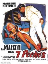 Marlene Dietrich, John Wayne, Albert Dekker... Bijou, chanteuse de cabaret dans les mers du Sud, est une fois de plus expuls� de l'�le o� elle travaille. Elle embarque sur le premier rafiot en partance avec ses deux fid�les compagnons, Little Ned, un marin d�serteur et Sasha, un illusionniste-pickpocket. Sur le bateau, elle fait la connaissance du Dr Martin, un alcoolique...