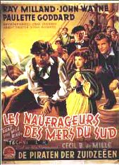  Ray Milland, John Wayne, Paulette Goddard Au milieu du XIX�me si�cle, seuls les grands voiliers ont la possibilit�, avant l'arriv�e du chemin de fer, d'assurer la liaison entre le nord-est des Etats-Unis et la vall�e du Mississipi. Mais il faut tenir compte des r�cifs de Floride, o� �chouent les navires. Pilleurs d'�paves et sauveteurs s'affrontent... 