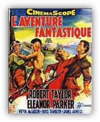 Robert Taylor, Eleanor Parker, Victor McLaglen... Un pre de famille force un trappeur  pouser sa fille...