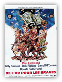 Clint Eastwood, Telly Savalas, Don Rickles… En 1944, prs de Nancy, un colonel allemand est captur par le lieutenant amricain Kelly. Dcouvrant que son prisonnier est en possession de deux lingots d'or, il lui fait subir un interrogatoire au terme duquel sa victime fait une incroyable rvlation : dans une banque  quelques 40 kilomtres de la ligne de front, les Allemands disposent d'un trsor de 16 millions de dollars...