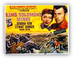 Stewart Granger, Deborah Kerr, Richard Carlson… En 1897, Elizabeth Curtis, accompagne de son frre John et du guide Allan Quatermain, part sur les traces de son mari disparu au cœur de l'Afrique, alors qu'il tait  la recherche des mines du roi Salomon...