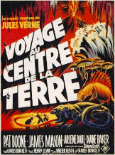  Arlene Dahl, James Mason, Pat Boone... Le professeur Oliver Lindenbrook, convaincu que l'explorateur Arne Saknussem, port� disparu, est parvenu au centre de la Terre, quitte Edimbourg avec ses camarades Alec McEwen, Jenny, Carla Goetaborg et Hans Belker. Ensemble, ils entreprennent un extraordinaire p�riple dans les profondeurs de la Terre...