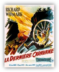  Richard Widmark, Felicia Farr, Susan Kohner...  Le seul survivant des frres Harper, le shrif de Oak Creek, parvient  s'emparer de Todd, accus de leurs meurtres. Ayant rencontr une caravane, les jeunes membres de celle-ci protestent contre la brutalit du shrif  l'gard de Todd mais sont affols quand ce dernier parvient  le tuer. Une attaque des Apaches dcime la caravane et Todd propose de conduire les survivants hors de la zone dangereuse...