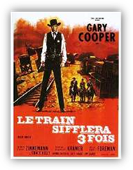  Gary Cooper, Grace Kelly, Thomas Mitchell... Alors qu'il s'apprte a abandonner ses fonctions de shrif pour se marier, Will Kane apprend qu'un bandit, condamn autrefois par lui, arrive par le train pour se venger. Will renonce  son voyage de noces et tente de runir quelques hommes pour braver Miller et sa bande. Mais peu  peu tous l'abandonnent...