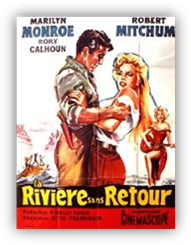 Robert Mitchum, Marilyn Monroe, Rory Calhoun... 1875 : Matt Calder et son fils vivent une paisible vie de fermiers prs de la meurtrire 'rivire sans retour'. Jusqu'au jour o ils sauvent de la noyade Kay, chanteuse de 'saloon', et son mari Harry. Ce dernier, press de rejoindre la ville, assomme Matt, lui volant son cheval, son arme. Et les laisse tous les trois  la merci d'indiens hostiles...